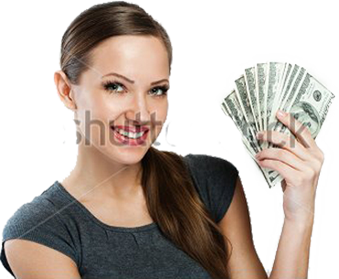 girl with money